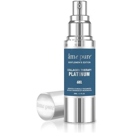 Ame Pure Gentlemen'S Collagen Gel Platinum Triple-Power Microneedle Roller Treatment 30Ml