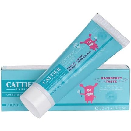 Cattier Children'S Toothpaste 2-6 Years 50Ml Raspberry