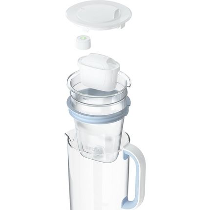 Brita Blue Glass Carafe 2.5L With Brita Maxtra Pro All-In-1 Filter Cartridge - Reduces Tartar, Chlorine, Certain Impurities And Certain Metals - Image 3