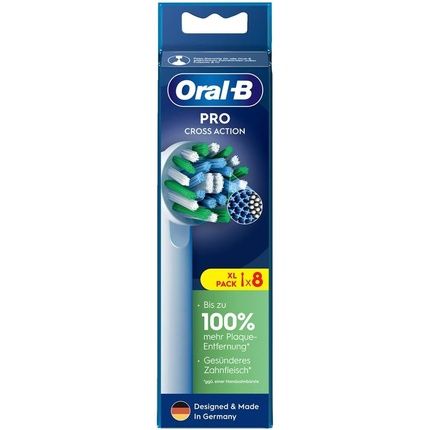 Oralb Pro Crossaction Electric Toothbrush Heads 8 Pack Superior Teeth Cleaning With Innovative Xshaped Bristles