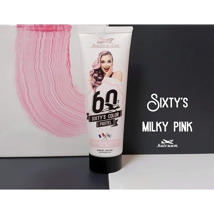 Hairgum Milky Pink Sixty'S Colour Cream 60Ml - Image 3