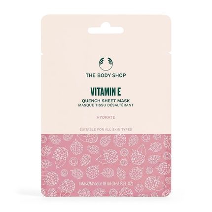 The Body Shop Vitamin E Sheet Mask For All Skin Types Vegan 0.6 Fl Oz