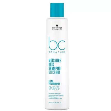 Schwarzkopf Professional Bc Moisture Kick Hydrating Shampoo For Normal And Dry, Brittle Or Curly Hair 250Ml