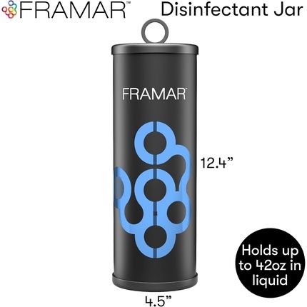 Framar Disinfectant Jar For Salon And Barber - Image 3