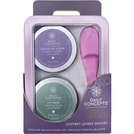 Soft Lips Kit Exfoliates And Moisturizes Lips With Silicone Lip