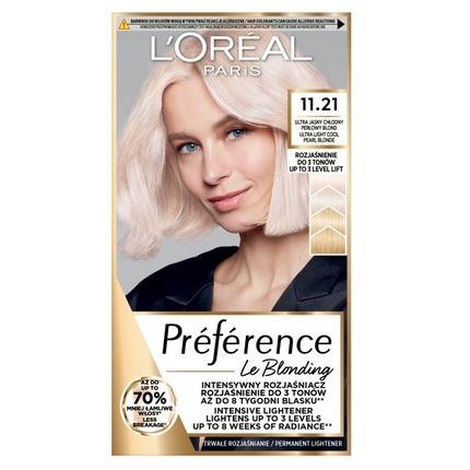 L'Oreal Les Blondissimes Preference Hair Color 11.21 Very Very Light Cool Pearl Blonde