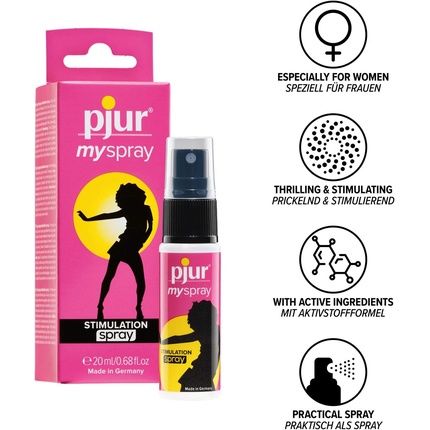 Pjur Myspray Intimate Spray For Her - Active Formula For Enhanced