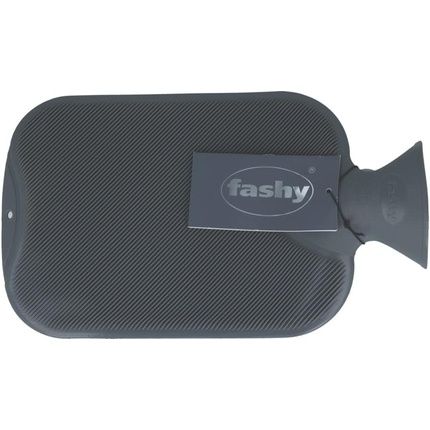 Fashy Hot Water Bottle Ribbed Blue 2 Liters