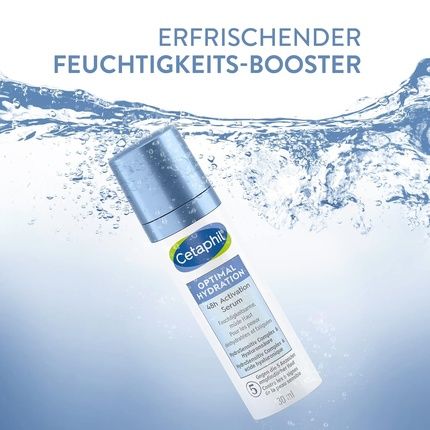 Cetaphil Optimal Hydration 48H Activation Serum 30Ml For Dehydrated Tired Facial Skin Strengthens Skin Barrier And Soothes Skin With Glycerin Sunflower Oil Shea Butter & Hyaluronic Acid