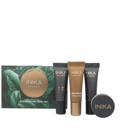Inika Organic Foundation Trial Set Natural Mineral Essentials Kit Vegan