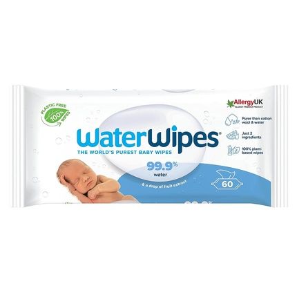 Waterwipes Baby Wipes Sensitive Wet Wipes For Newborns, Organic