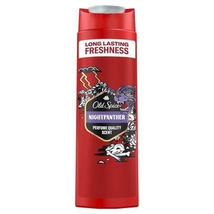 Old Spice Nightpanther Men'S Shower Gel & Shampoo 250Ml 3-In-1 Hair And Face