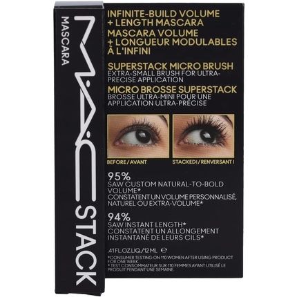Mac Stack Micro Brush Mascara Black 12Ml - Image 3