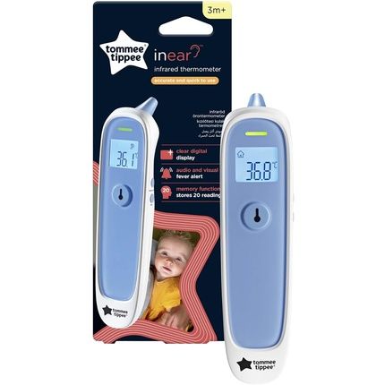 Tommee Tippee Inear Digital Thermometer Essentials For Newborn Baby 1 Second Instant Readings In @C Or @F