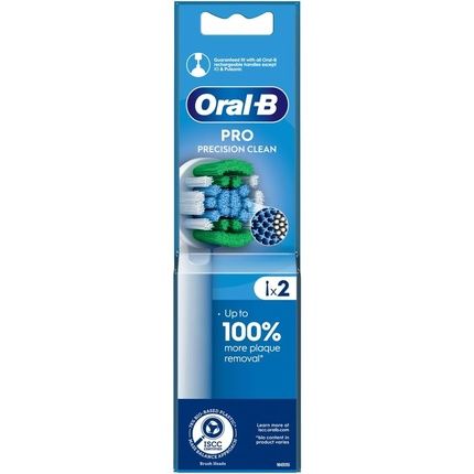 Oralb Pro Precision Clean Replacement Brush Heads Pack Of 2