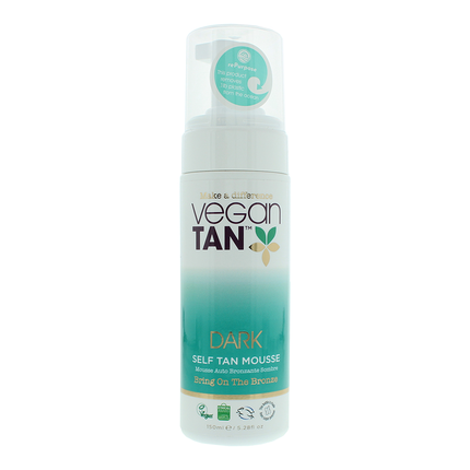 Vegan Tan Dark Self Tan Mousse 150Ml