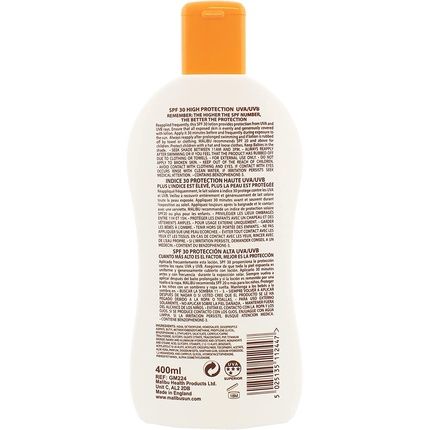 Malibu Sun Spf 30 Lotion High Protection Sun Cream With Vitamin E And Aloe Vera 400Ml