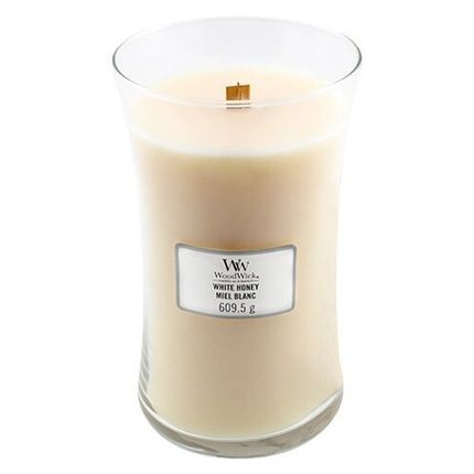 Woodwick White Honey Scented Candle Vase 6095 G