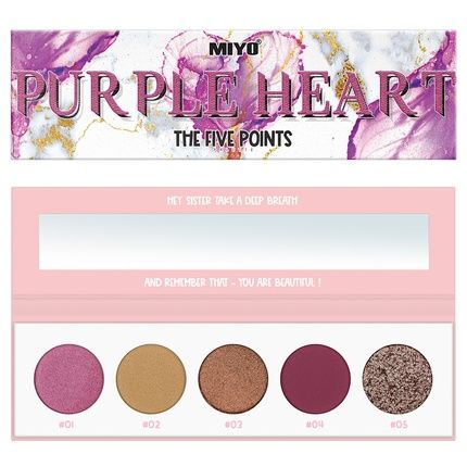 The Five Points Purple Heart Eyeshadow Palette 6.5G