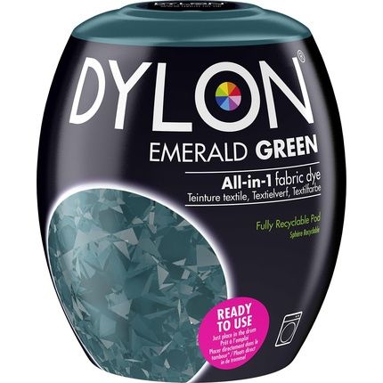 Dylon Fabric Dye Pod Emerald Green Perfect For Vibrant Fabric Coloring