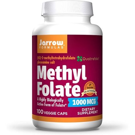 Jarrow Formulas Methyl Folate 1000Mcg 100 Veggie Caps