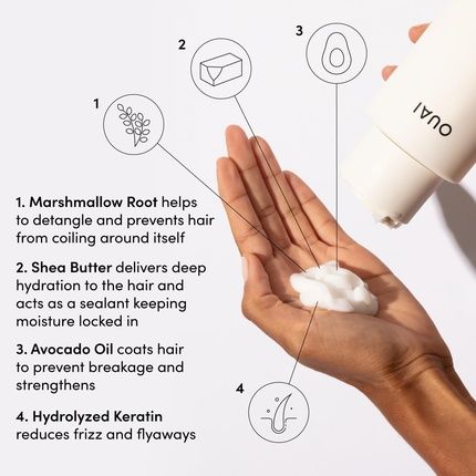 Ouai Thick Conditioner With Strengthening Keratin, Marshmallow Root, And Shea Butter - Image 3
