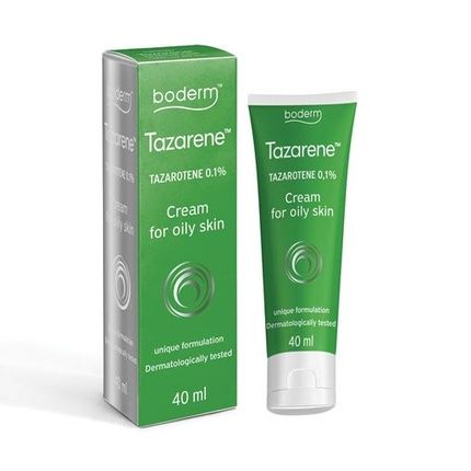 Boderm Tazarene 0.1% Cream For Acne - Oily Skin, 40Ml