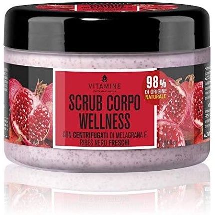 Vitamins Body Scrub Wellness Jar 200 With Pomegranate And Currant