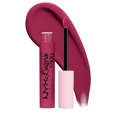 Nyx Professional Makeup Lip Lingerie Xxl Matte Liquid Lipstick Stayin' Juicy Deep Magenta 0.13 Fl Oz