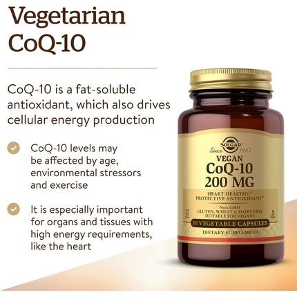 Solgar Coq-10 200Mg Vegetable Capsules