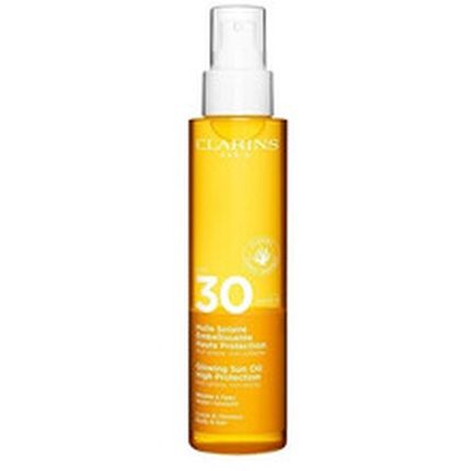 Clarins Glowing Sun Oil High Protection Body And Hair Spf 30 150 Ml