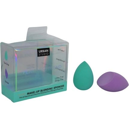 Cala Duo Makeup Sponges Teal And Purple - Image 3
