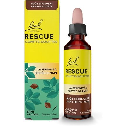 Rescue Chocolate Mint Dropper Alcohol-Free Blend Of 5 Flowers