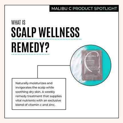 Malibu C Scalp Therapy Wellness Remedy Mineral Build Up Scalp Cleanser With Salicylic Acid And Vitamin C 12 Count - Image 3
