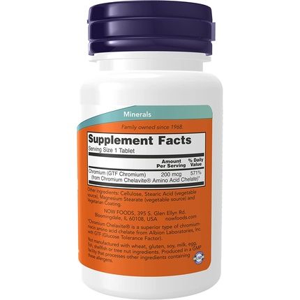 Gtf Chromium 200Mcg 100 Tablets