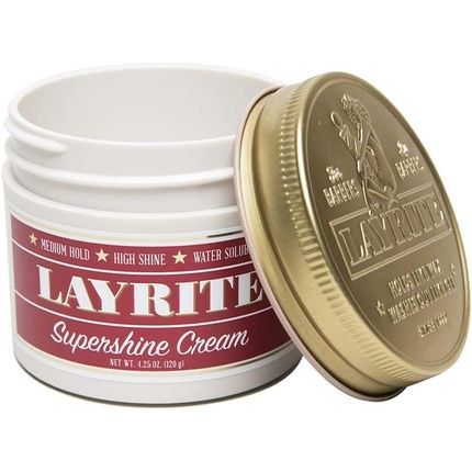 Layrite Supershine Cream 120G Medium Hold Water Soluble High Shine