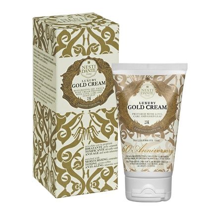 Nesti Dante 24 Hour Face & Body Cream Luxury Gold Leaf 150Ml - Image 3
