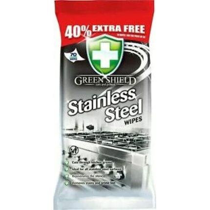 Green Shield Stainless Steel Wipes