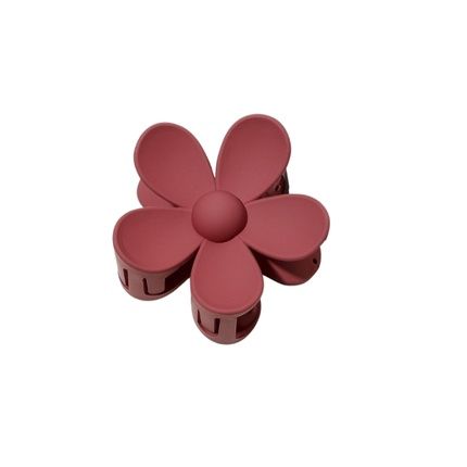 Ecarla Flower Hair Clip Xl, Burgundy