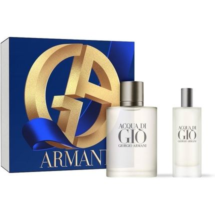 Giorgio Armani Acqua Di Gio Eau De Toilette Gift Set 2023 50Ml Edt And 15Ml Travel Spray