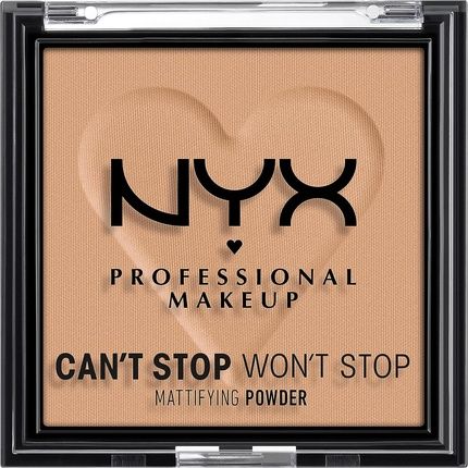 Nyx Professional Makeup Can'T Stop Won'T Stop Mattifying Powder Matte Finish Tan 06