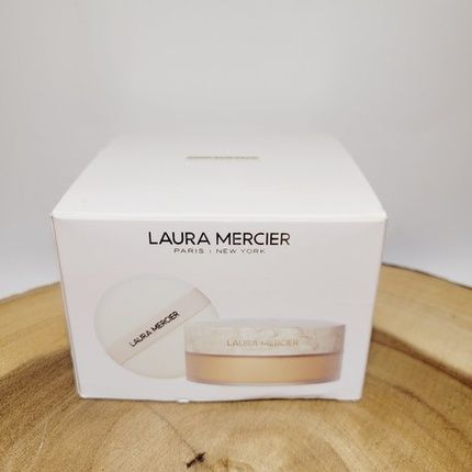Laura Mercier Ultra-Blur Jumbo Loose Setting Powder & Puff Translucent Honey 1Oz
