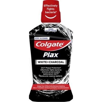 Colgate Plax White+Charcoal Mouthwash 500Ml