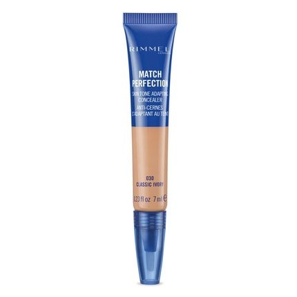 Rimmel London Match Perfection Light Coverage Blendable Liquid Concealer 030 Classic Ivory 7Ml