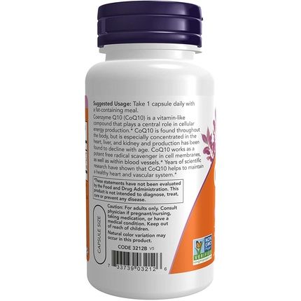 Now Coq10 100Mg With Hawthorn Berry Pharmaceutical Grade 90 Veg Capsules - Image 3