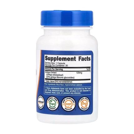 Nutricost Ginkgo Biloba 30 Capsules
