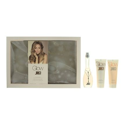 Jennifer Lopez Glow 3 Piece Gift Set Eau De Toilette 50Ml Body Lotion 75Ml Shower Gel 75Ml