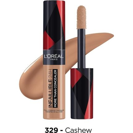 L'Oreal Paris Infallible 24H More Than Concealer Full Coverage Longwear Matte Finish 11Ml 329 Cashew