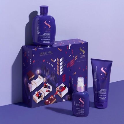 Alfaparf Milano Semi Di Lino Gift Set For Blonde And Silver Hair Anti-Yellow