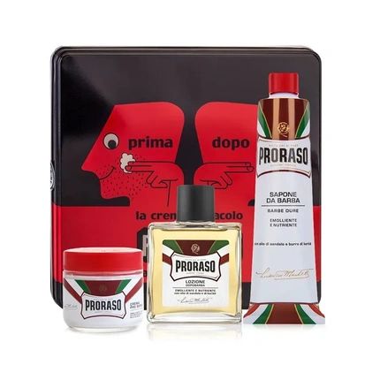 Proraso Klasical Gift Set Red Sandalwood Shaving 4 Pieces